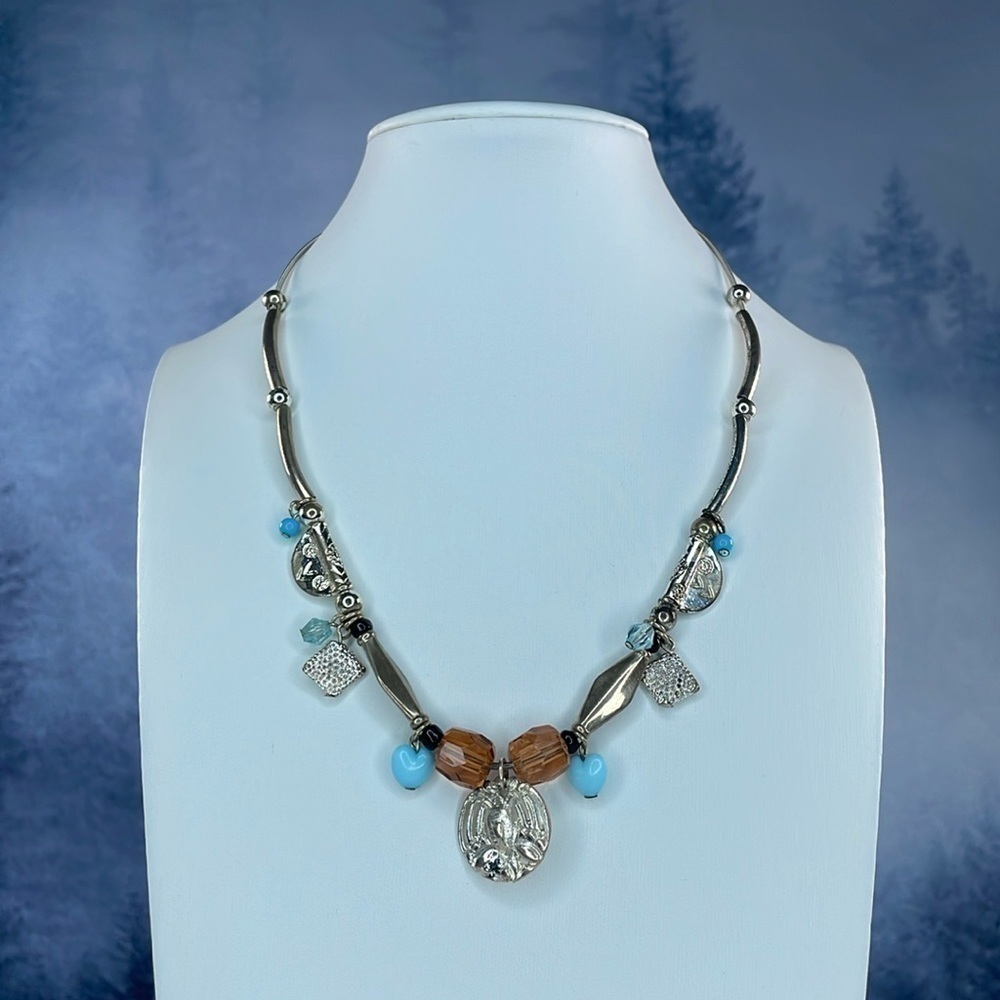 Silver Pendants Southwestern Necklace